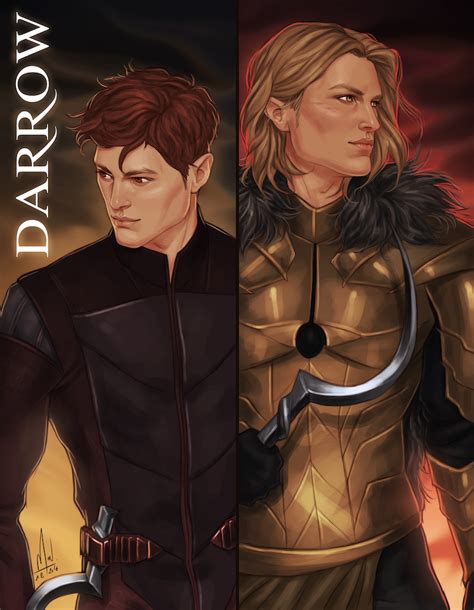 Red And Gold Darrow From Red Rising At The Beginning And At The End Of