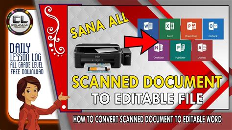 How To Convert Scanned Document To Editable Word File Youtube