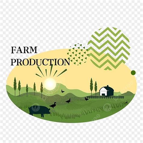 Farming Landscape Vector Design Images Farm Animal Landscape Farm