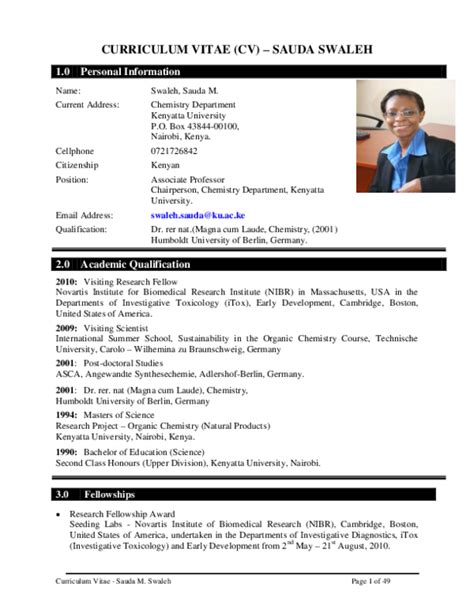 Use these resume examples to build your own resume using online resume for the marketing consultant resume example, here is the profile of beth smith, who is a 7+ yr. Curriculum Vitae Format Pdf Kenya : Best Cv Samples In ...