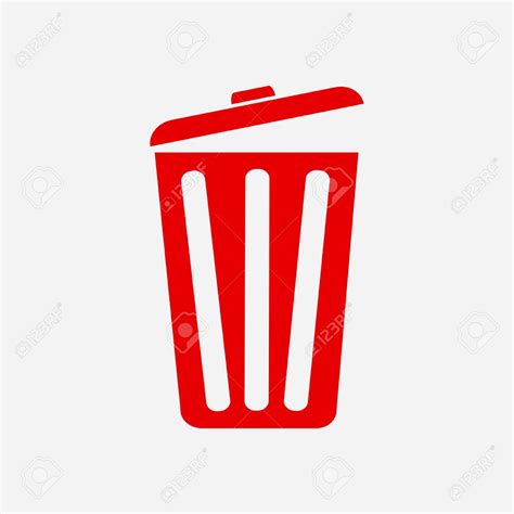 Red Trash Can Icon 195146 Free Icons Library