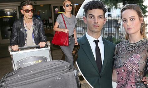 Brie Larson Lands At Lax With Fiancé Alex Greenwald