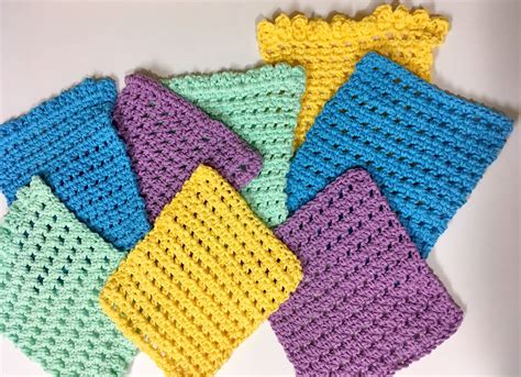 Simple Cute And Quick Crochet Washcloth Pattern By Patternprincessetsy