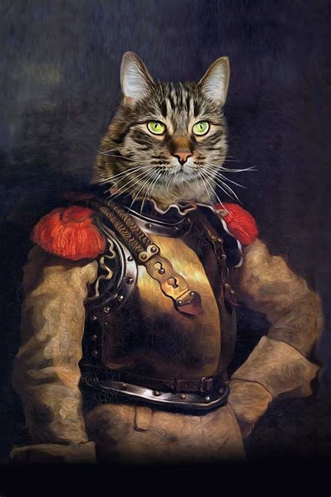 There are some other intriguing renaissance paintings with animal protagonists in the ashmolean. I Create Renaissance Pet Portraits | Pet portraits, Animal ...