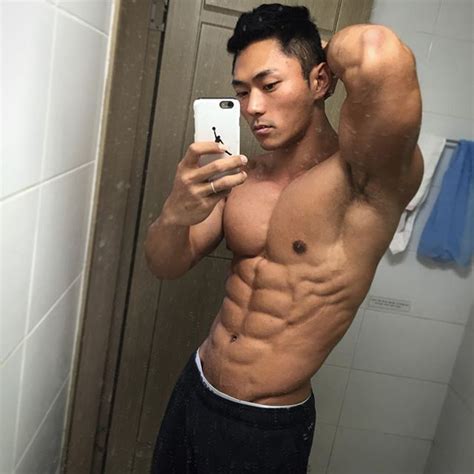 Ripped Asian Hunk Photo Male Fitness Models Korean Men Hunk