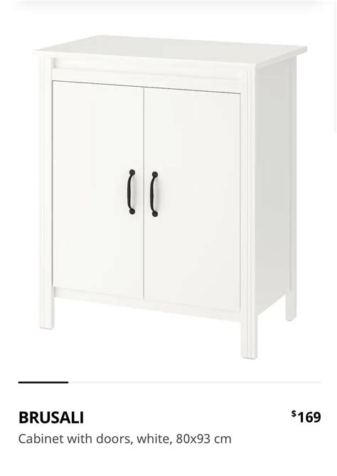 Brusali Ikea Cabinet With Doors Furniture And Home Living Furniture