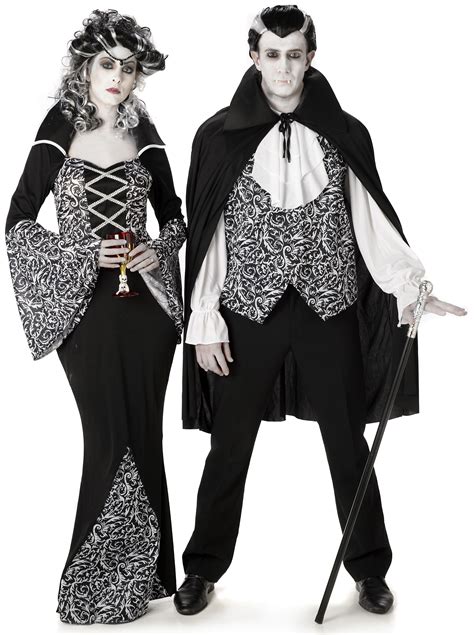 Royal Vampires Adults Fancy Dress Spooky Dracula Womens Mens Halloween