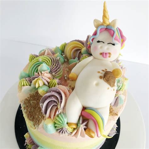 Fat Unicorn Vegan Birthday Cake Anges De Sucre Anges De Sucre