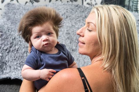2 Month Old Boy Draws Adorable Attention With His Luscious Bouffant Hair