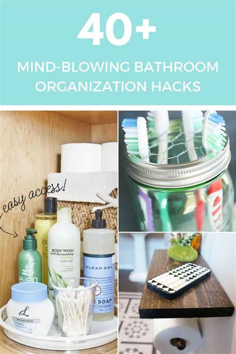 40 Mind Blowing Bathroom Organization Hacks You Need To Know A Crazy