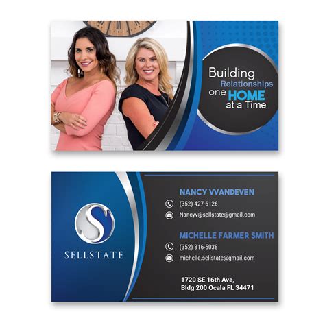 They make marketing products as well as one's own services an easy task. Modern, Elegant, Real Estate Agent Business Card Design for sellstate next generation realty by ...