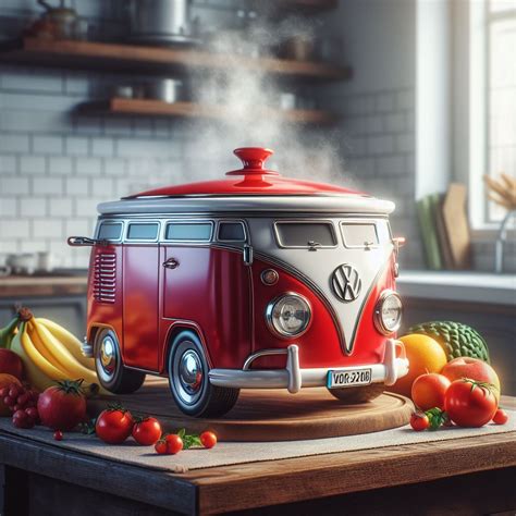 Volkswagen Bus Shaped Slow Cookers Infusing Retro Vibes Into Your