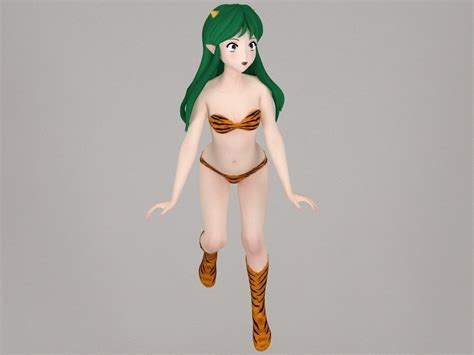 Lum Anime Girl Pose 02 3d Model Cgtrader