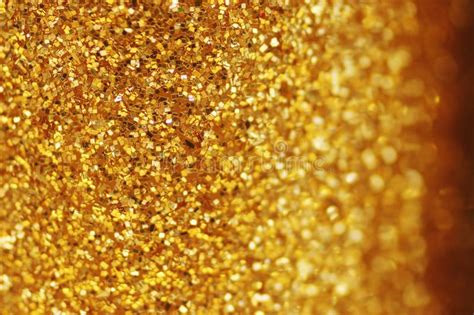 Sparkling Gold Glitter And Bokeh Background Stock Image Image Of