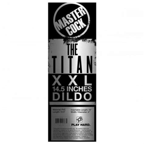 The Titan Xxl 145 Inch Dildo Huge Master Cock Ebay