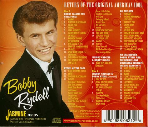 Bobby Rydell Cd The Original American Idol All The Albums 1961 1962