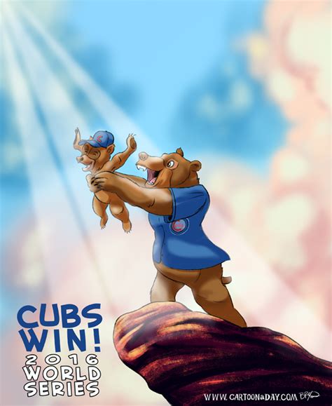 Chicago Cubs Win World Series Cartoon Cartoon