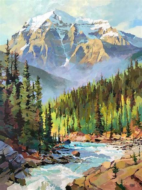 Landscapes — Randy Hayashi Mountain Landscape Painting Beautiful