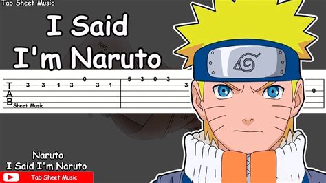 Naruto Ost I Said Im Naruto Guitar Tutorial Acordes Chordify
