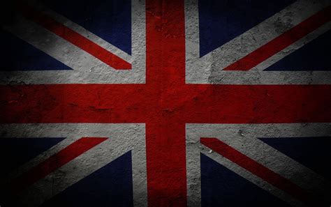 Download United Kingdom Flag On Uneven Wall Wallpaper