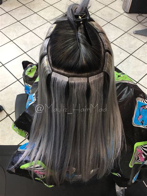 Do not comb or brush the hair extensions while hair is wet. Perfection 🙌🧐 taped hair extensions from @haircoutureus # ...