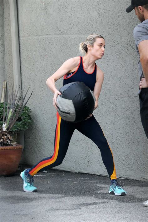Brie Larson Seen During An Intense Workout Session At The Gym In Los Angeles 0901191
