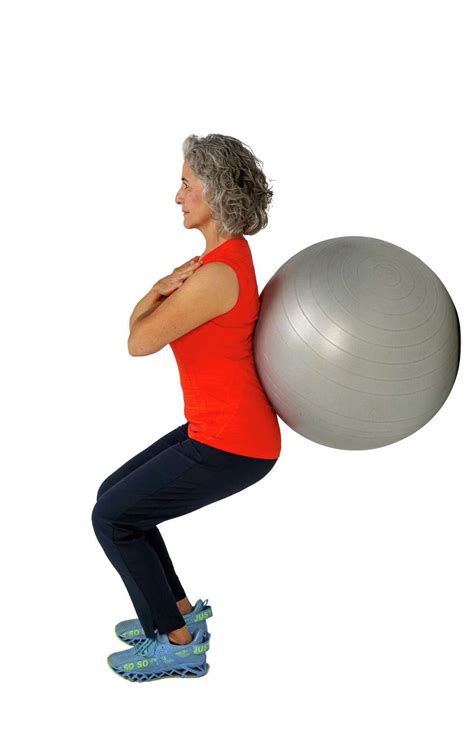Stability Ball Wall Squats