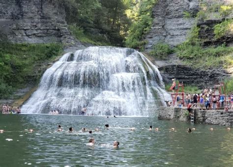 Enfield Falls Swimming Hole Is A Short Hike In New York That Leads You