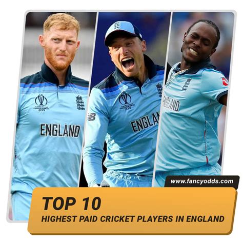 Top 10 Highest Paid Cricket Players In England Fancyodds