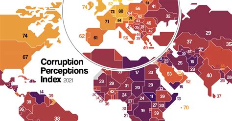 Mapped Corruption In Countries Around The World