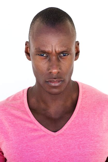 Premium Photo Handsome Black Man With Serious Face Expression