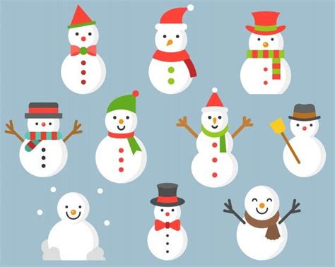 Premium Vector Snowman Icon For Winter And Christmas Cute Christmas