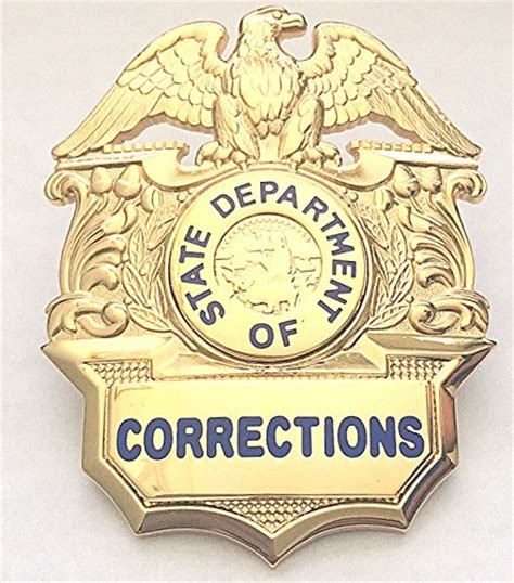 State Department Of Corrections Badge Doc Uniform Costume Novelty