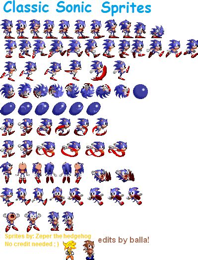 Sonic Mania Sprite Sheet Transparent