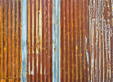 Rusty Corrugated Iron Metal Texture Or Background Stock Photo By