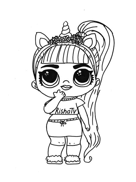 LOL Unicorn Coloring Pages Coloring Home