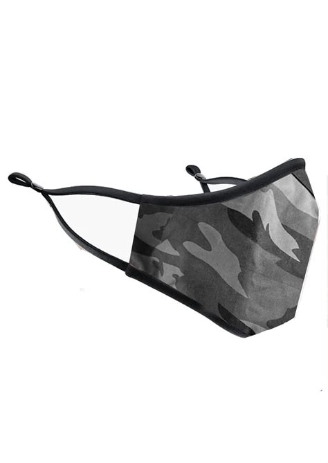 Breathe Adult Face Mask Grey Camo