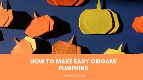 How To Make Easy Origami Pumpkin Garland Easy Origami Pumpkins