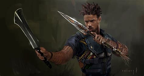 Black Panther Concept Art Rodney Fuentebella Erik Killmonger 02