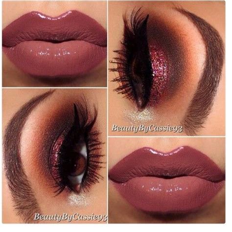 Nude Lips Red Brown Eye Makeup Kiss Makeup Makeup Skin Care Love