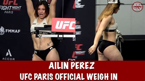 Ailin Perez Twirls At Ufc Fight Night Paris Weigh In Youtube