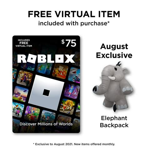 Roblox 75 Digital T Card Includes Exclusive Virtual Item Digital