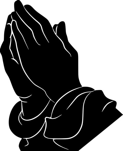 Free Clipart Praying Hands Silhouette 10 Free Cliparts Download