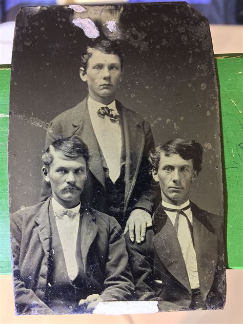 Ltor Frank James Jesse James Unknown 14 Plate Tintype Original