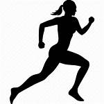 Running Runner Woman Female Icon Fitness Silhouette