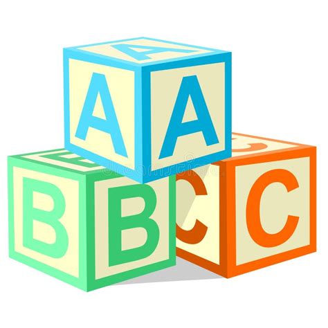 Abc Alphabet Blocks Stock Vector Illustration Of Elementary 211677397