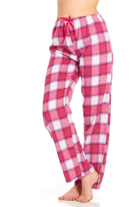 Womens Flannel Pajama Pants Long Novelty Cotton Pj Bottoms