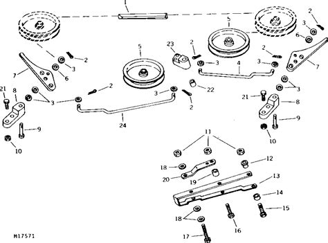 John Deere X500 Deck Belt Diagram