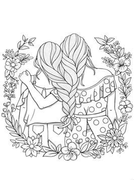 Everyone can use a friend or two. Kids-n-fun.com | 20 coloring pages of BFF