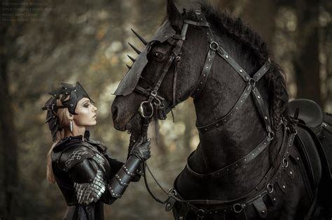 Black Knight With Images Horses Medieval Horse Horse Armor